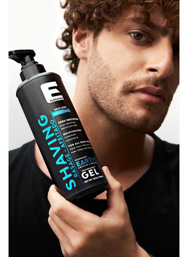 E Elegance Transparent Shaving Gel Earth 16.9 Oz - Image 2