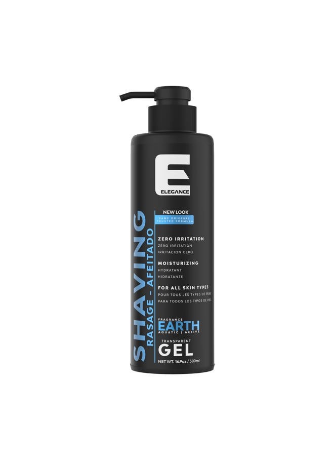 E Elegance Transparent Shaving Gel Earth 16.9 Oz - Image 1