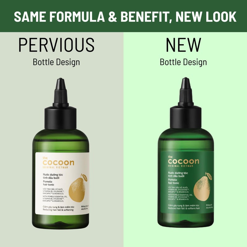 The Cocoon Original Vietnam Cocoon Pomelo oil Hair Tonic. 100% Vegan Scalp Serum Treatment for Thinning, Damaged & Breakage Hair | Soften, Reduce Hair Loss & Promote Hair Growth (4.73 fl oz Each) (3 Boxes) - Image 2