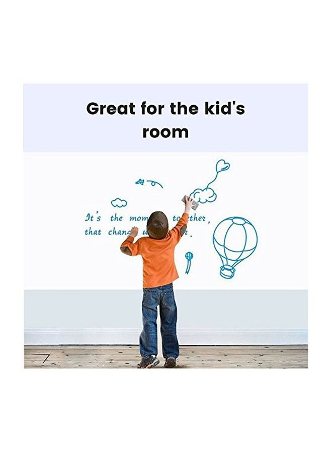 نيبمينينت ورق جدران لتصميم سبورة بيضاء بميزة المسح الجاف أبيض - Image 2