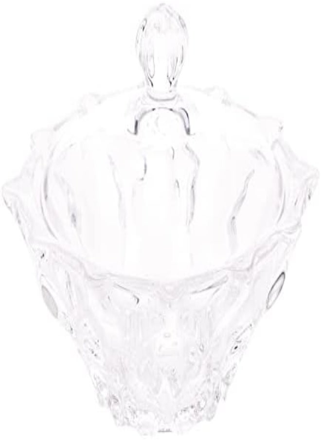 AKDC AKDC Glass Sugar Pot L(12CM) XW(12CM) XH(10CM) transparent  - Image 4
