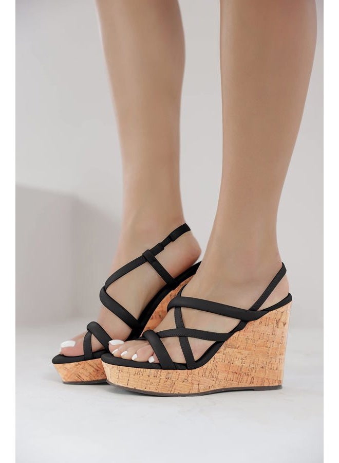 Coutgo Women Platform Wedge Sandals Cork Slingback Wedges Espadrilles Heels Summer Shoes - Image 2