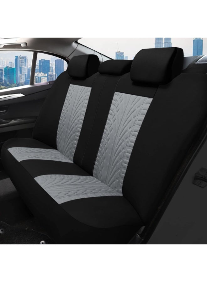 Car Seat Cover (Full Set), Durable, Breathable, Waterproof, Anti-fouling, Universal, Suitable for Car/Truck/SUV (Black) - Image 4