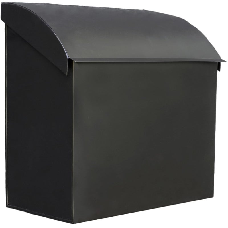 NACH Large Mailbox for House 124x71x118 Black Mailboxes for Outside Waterproof Mailbox  BaxterStyle Wall Mount Mailboxes for Outside