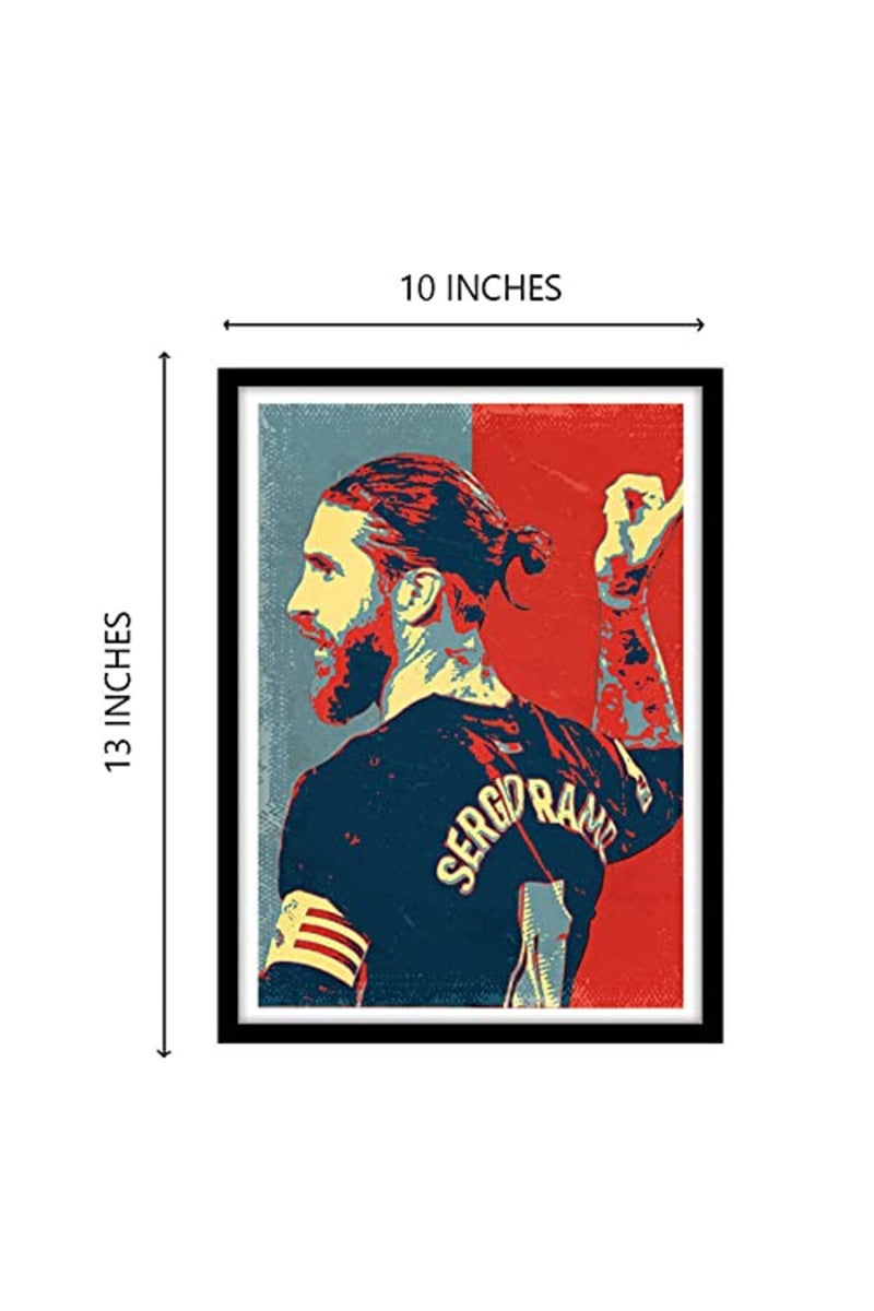 GRAY WALL Sergio Ramos Framed Poster - Image 5