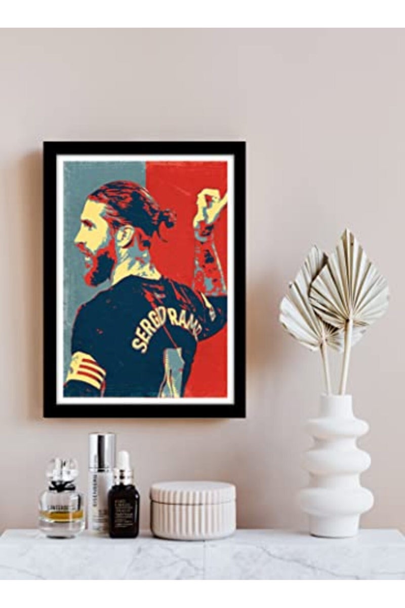 GRAY WALL Sergio Ramos Framed Poster - Image 2