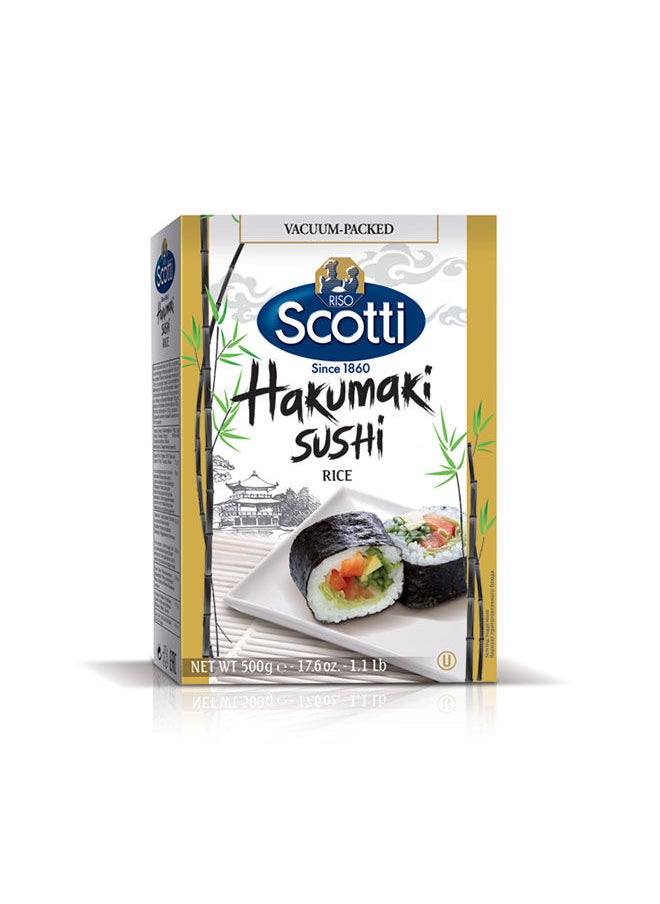 Riso Scotti Scotti Riso Hakumaki Sushi Rice Vacume 500grams 