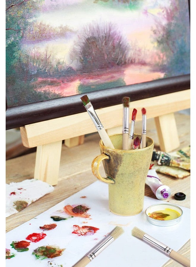 PENTA ANGEL Cil Brush Penta Angel Natural Bristle Wood Template Art Paint Brushes For Acrylic Oil Watercolor Painting On Wall Paper And Crafts Project Diy (12) - Image 5