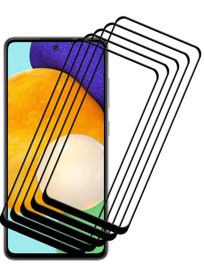 ACLIX 5 Pieces Antistatic ESD Dustproof Premium Quality High Definition Tempered Glass Screen Protector Designed For Samsung Galaxy A52 5G - Image 1