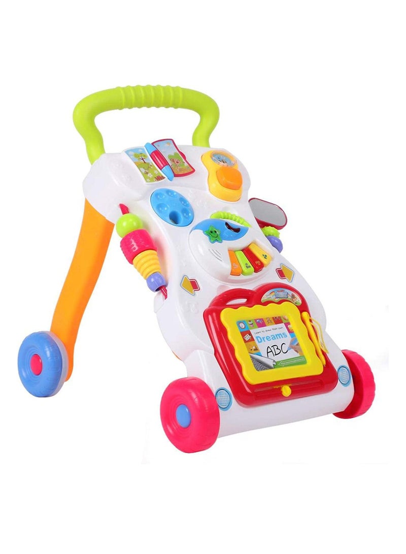 HUNGER Multi-function Walker Toy Baby Stroller Anti-rollover Learning Stand With Music - Image 2