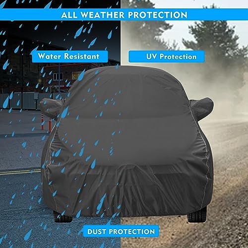 Auto Hub Maruti Swift (Model: 2024-Till Date) Car Cover with Mirror & Antenna Pockets and Dustproof, Heat Resistant, Swift Car Cover, Grey - Image 5