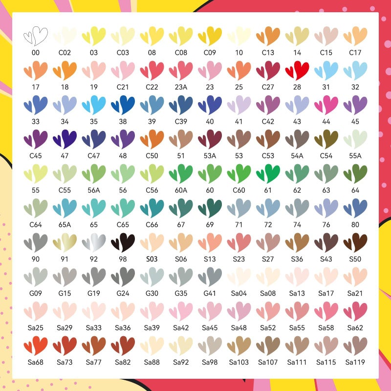 Arrtx Acrylic Markers Anime Series 120 Colors,Brush Tip Acrylic Paint Pens Paint Markers for Rock Painting Glass Wood Stone Fabric,Art Supplies - Image 3