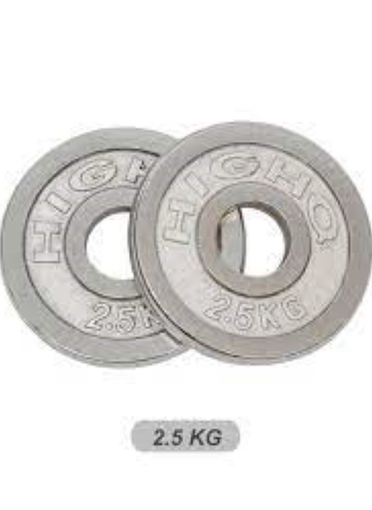 H PRO HM SPORTS Weight Plates For Barbell And Dumbbell 2.5Kg X 2  - Image 2
