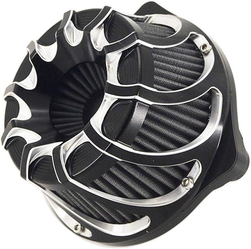 QASULER Motorcycle CNC Intake Air Cleaner Filter - Image 1