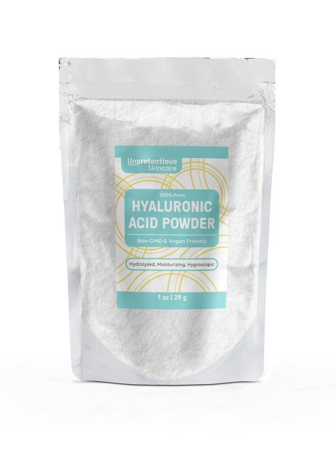 Unpretentious Hyaluronic Acid Powder (1 Oz) Food & Cosmetic Grade Clear Resealable Bag - Image 1