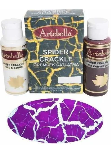 Artebella Spider Cracking 3273 PURPLE 70 cc Medium + 70 cc varnish
