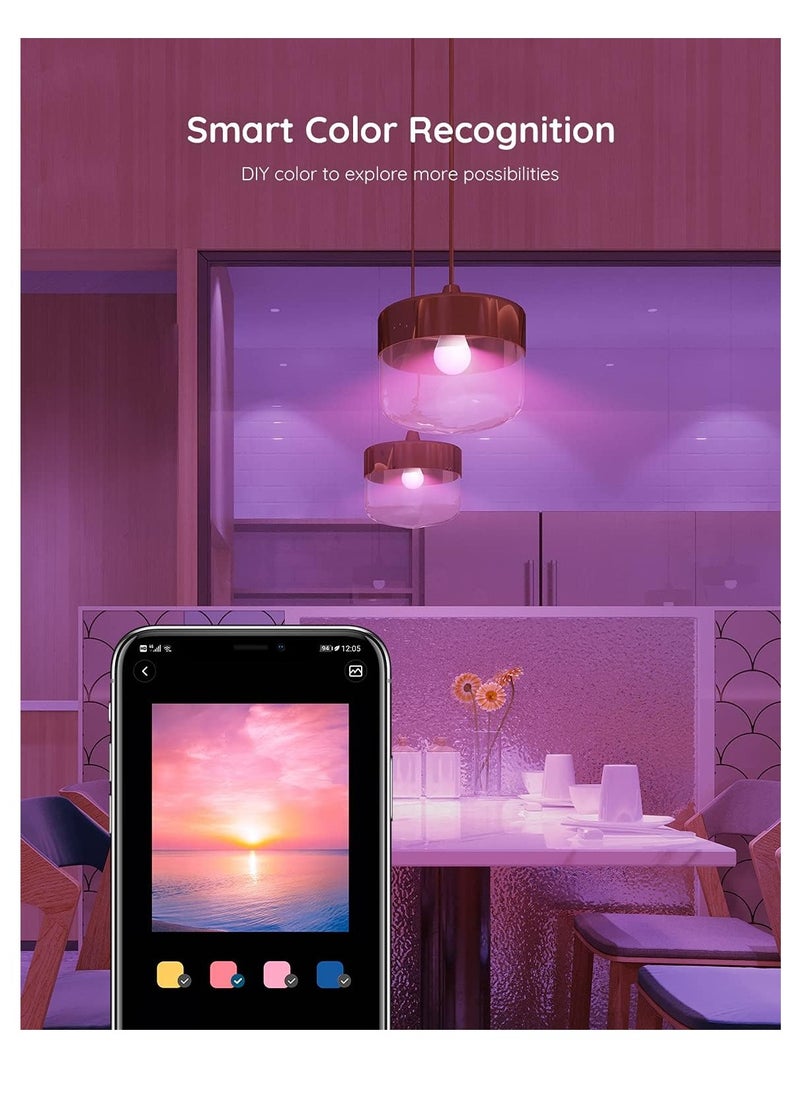 Govee - Govee Smart Light Bulbs, Color Changing Light Bulb, Work with Alexa and Google Assistant, 16 Million Colors RGBWW, WiFi & Bluetooth LED Light Bulbs, Music Sync, A19, 800 Lumens, 4 Pack - Image 1