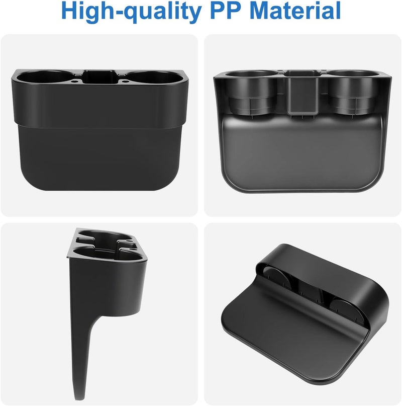 EEEKit Car Cup Holder, Car Seat Seam Wedge Cup Holder, Cell Phone Holder, Food Drink Bottle Mount Stand, Storage Organizer Multifunction Glove Box Car Accessories - Image 4