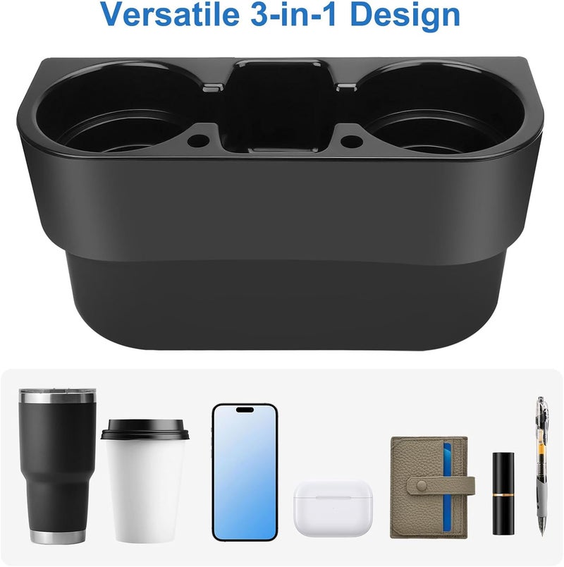 EEEKit Car Cup Holder, Car Seat Seam Wedge Cup Holder, Cell Phone Holder, Food Drink Bottle Mount Stand, Storage Organizer Multifunction Glove Box Car Accessories - Image 3