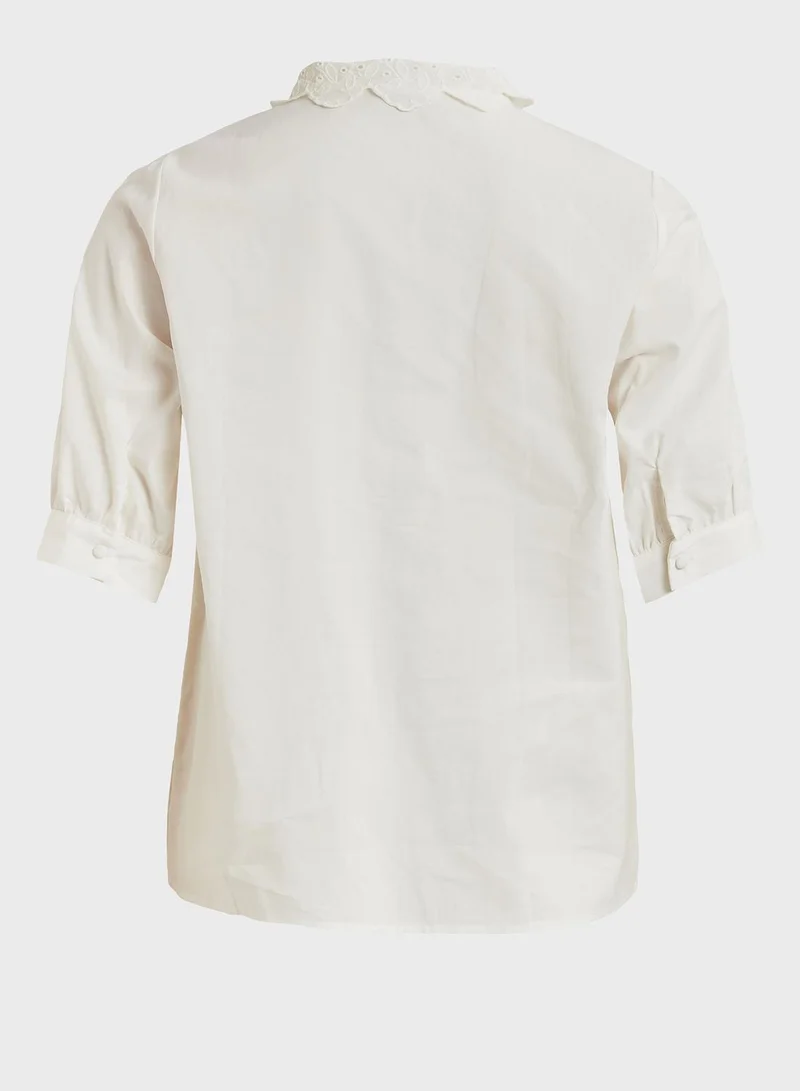 Vila Ruffle Detail Shirt