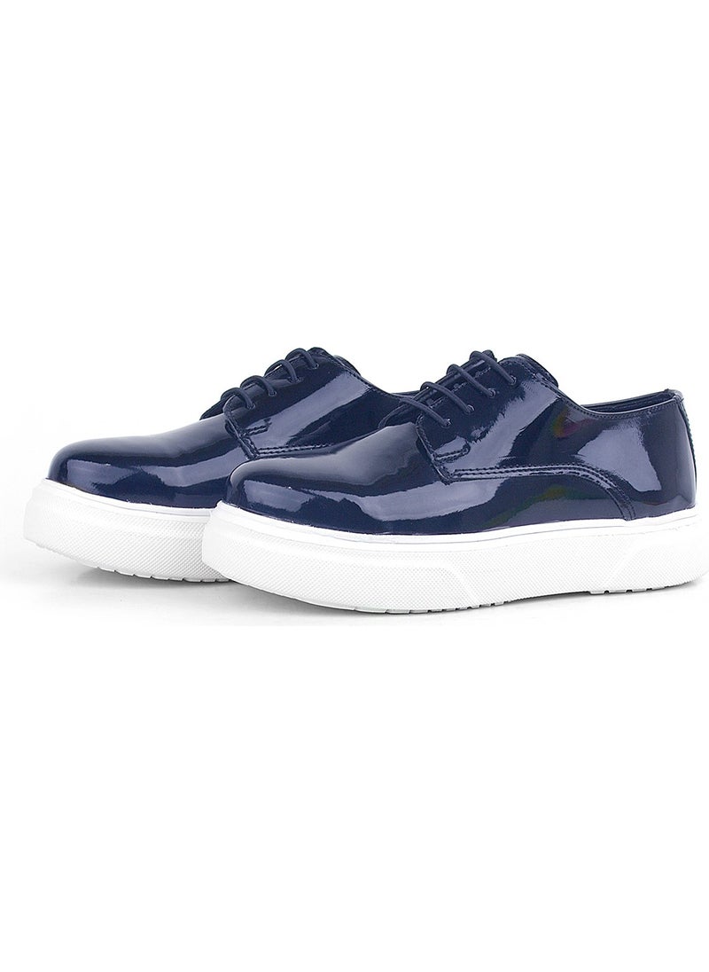 Derby Navy Blue Patent Leather White Sole Children's Classic Shoes - pzsku/ZE5F1290EE75676B32575Z/45/_/1726749241/8ec9389d-5db5-4387-82cc-a554d096340f