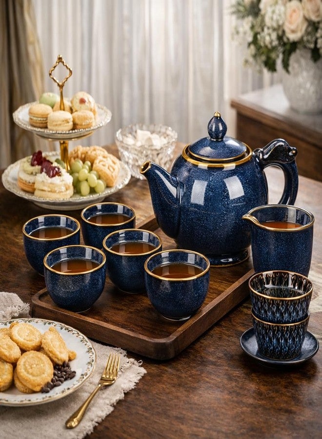 طقم شاي صيني مكون من 9 قطع، أطقم شاي كونغ فو للبالغين، أطقم شاي يابانية في علبة هدايا مثالية - Image 2
