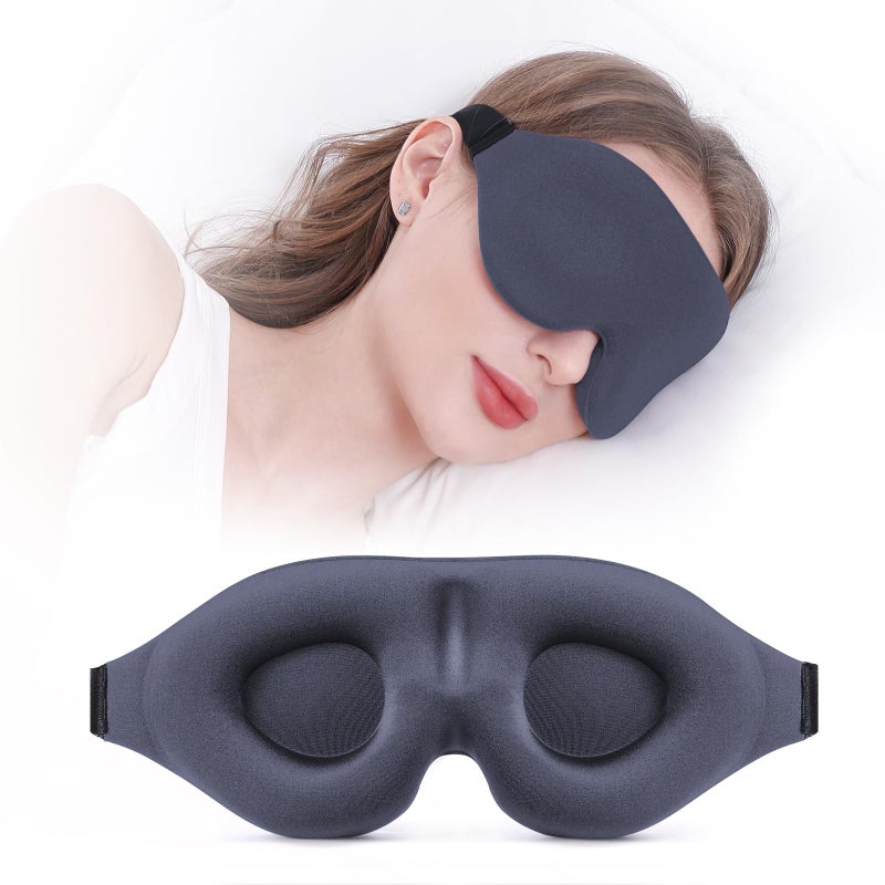 YIVIEW Sleep Mask for Side Sleeper, Complete Light Blocking 3D Sleeping Eye Mask, Soft Breathable Eye Cover for Women Men, Relaxing Zero Pressure Night Blindfold - Image 1