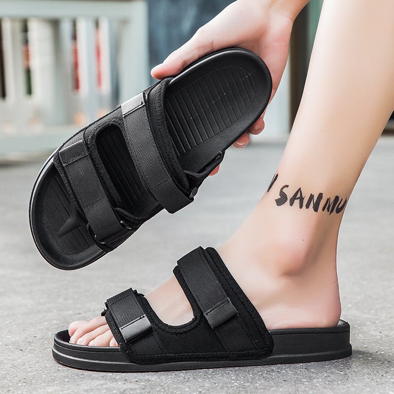 Z Slippers Men's Trendy Outdoor Wear Korean Style Trendy Stylish Couple Sandals Summer Men's Beach Shoes Fashionable Casual Sandals - Image 2