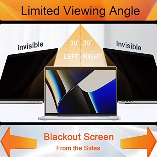 Mamol Magnetic Privacy Screen for MacBook Pro 13 Inch(2016-2022, M1, M2), Anti Glare Blue Light Filter with Camera Cover, Anti Spy Laptop Screen Protector - Image 4