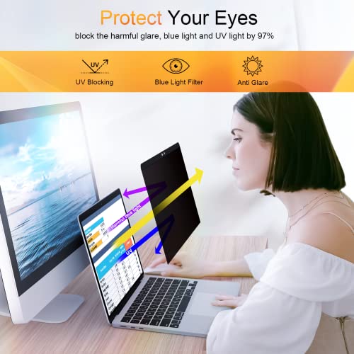 Mamol Magnetic Privacy Screen for MacBook Pro 13 Inch(2016-2022, M1, M2), Anti Glare Blue Light Filter with Camera Cover, Anti Spy Laptop Screen Protector - Image 5