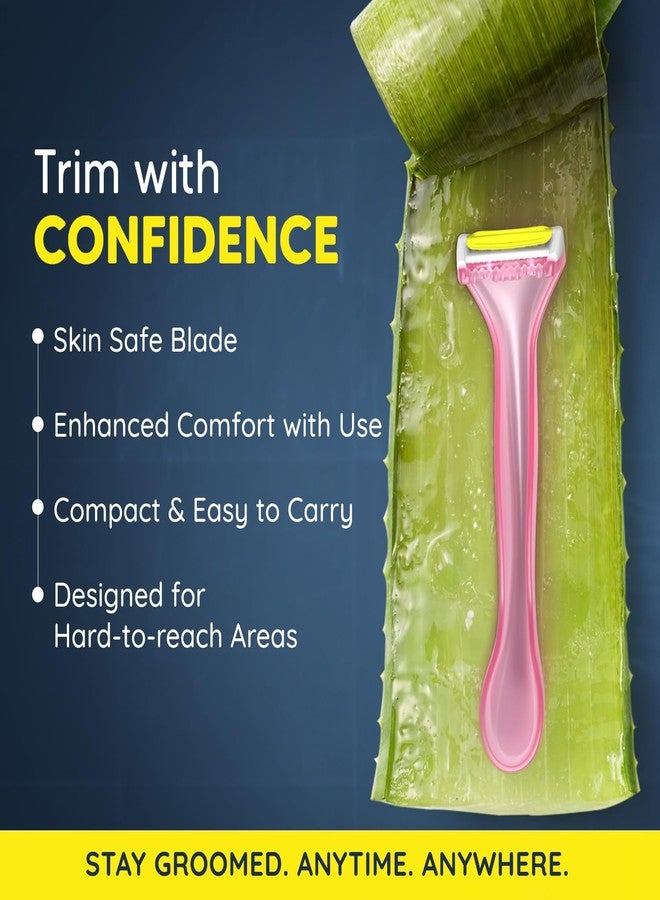 LetsShave Disposable Intimate Razor for Men - Protective Comb, Use & Throw, Waterproof Wet & Dry, Pubic Hair & Groin Grooming (Pack of 3) - Image 5