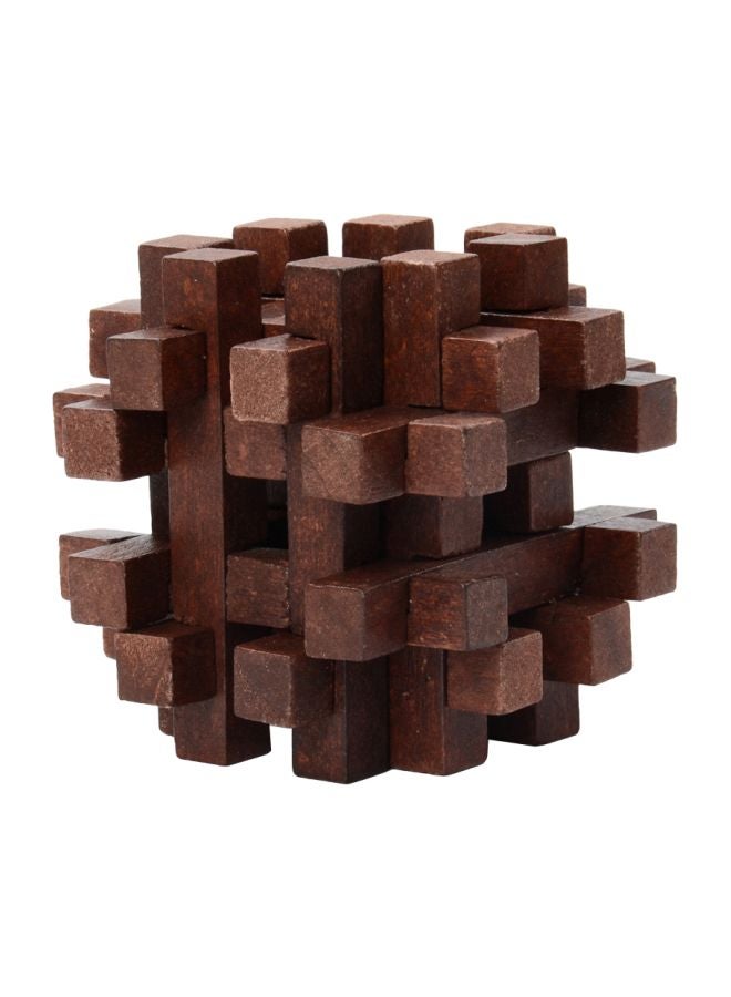 NIBEMINENT Wooden Brain Teaser Toy ABC032 7x7x7cm - Image 1