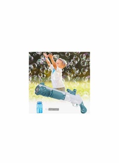 KASTWAVE Automatic Bubble Machine with Refill Solution, 10-Holes Bubble Machine Gift for Adults Children, 20 inch Large Bubbles Gun Indoor Outdoor Party  - Image 1