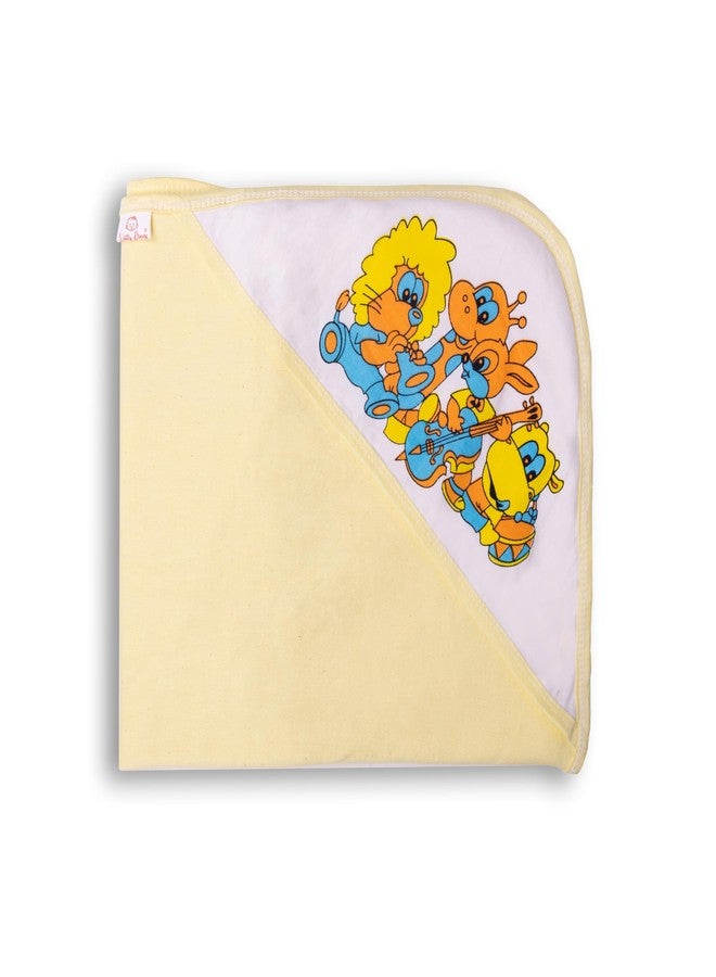 BUMSIES Baby Hooded Bath Towel – Ultra Soft, Absorbent & Hypoallergenic | Newborn & Toddler Towel with Hood for Boys & Girls | Gentle for Sensitive Skin | Great for Gifting, (Yellow) - Image 3