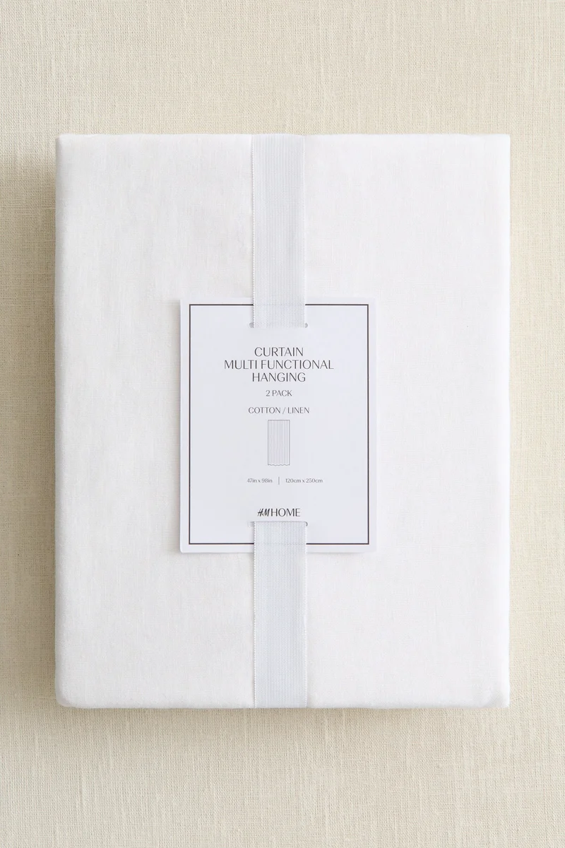 H&M 2-pack linen-blend curtain lengths