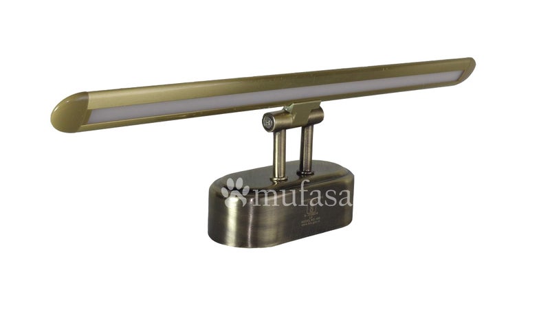 Mufasa 6 Watts Antique Brass Finish LED Photo Frame Bathroom Mirror Vanity Dressing Table Light Adjustable Head with 3 Step Light - Image 4