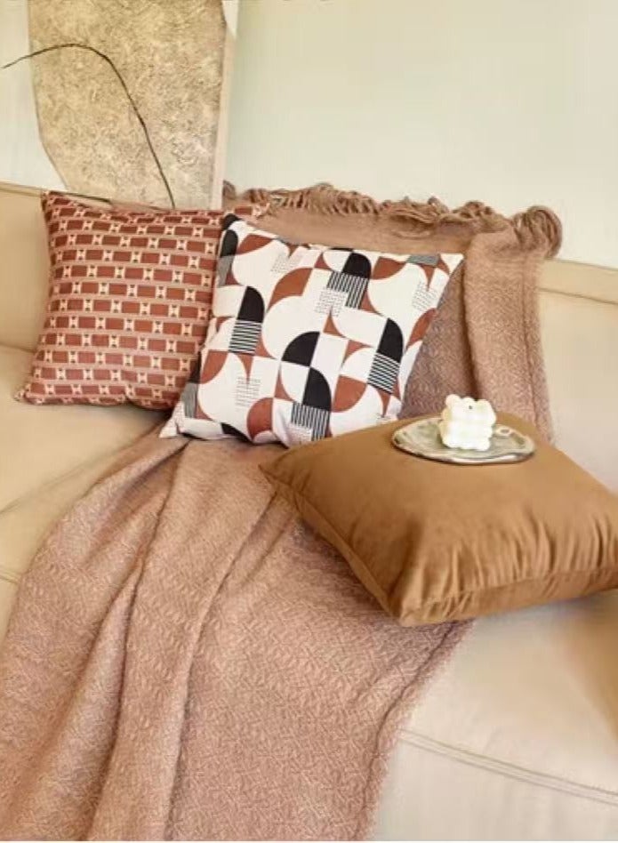 خاجول أغطية وسائد مكونة من 4 قطع، أغطية وسائد على طراز ميلارد، أكياس وسائد كلاسيكية لغرفة المعيشة أو أريكة أو سرير، بنمط مزدوج الجوانب (45 سم × 45 سم)  - Image 5
