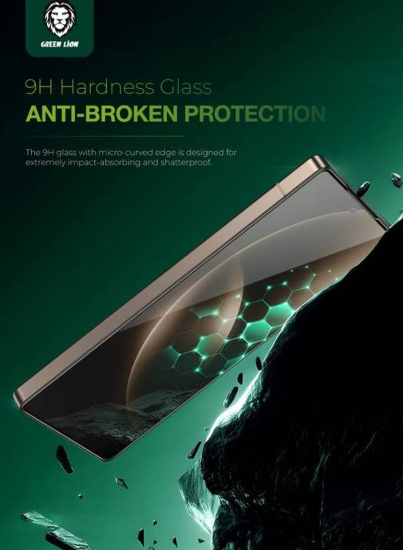 GREEN LION 9H Crystal Shield HD for Samsung Galaxy S25 Ultra with Fingerprint Unlock, Anti Scratch, Bubble Free, Shockproof, Responsive Touch, Easy Installation - Clear  - Image 5
