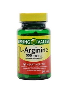 SPRING VALLEY : 50 Capsules 500 Mg Ea. Larginine  - Image 2