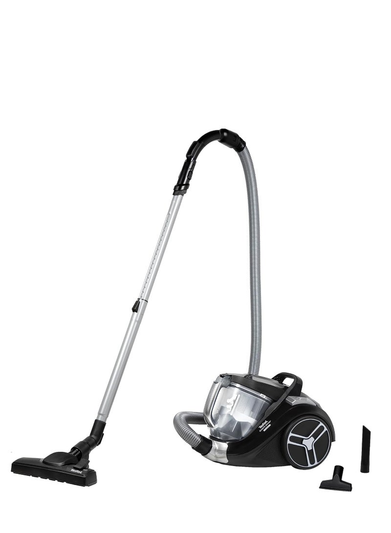 Tefal Extent Power Vacuum Cleaner, Bagless, 890W=2100W, 2.5L Capacity, Black and White - TW4835EG 2.5 L 2100 W TW4835EG Black - Image 1