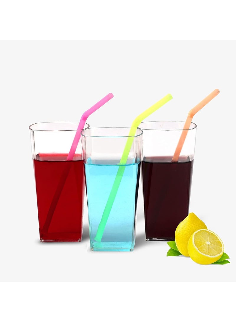 Bisbell Clear Square Unbreakable Acrylic Water Glass 6Pcs Set,BB2091 - Image 3