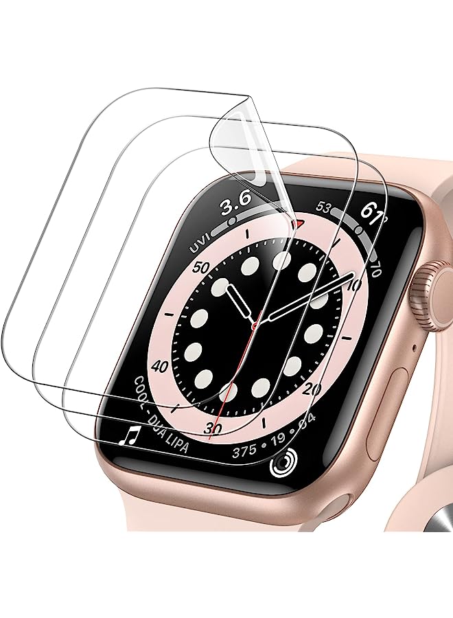 Jetech Screen Protector Compatible With Apple Watch Se (2022/2020) /Series 6 5 4 44Mm, Tpu Hd Clear Full Coverage Film, 3-Pack - Image 1