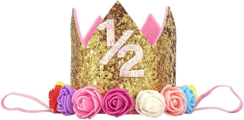 BGFKS Baby Girls Soft Tutu Skirt with Diaper Cover,1/2st Birthday Party Tutu Skirt Sets - Image 3