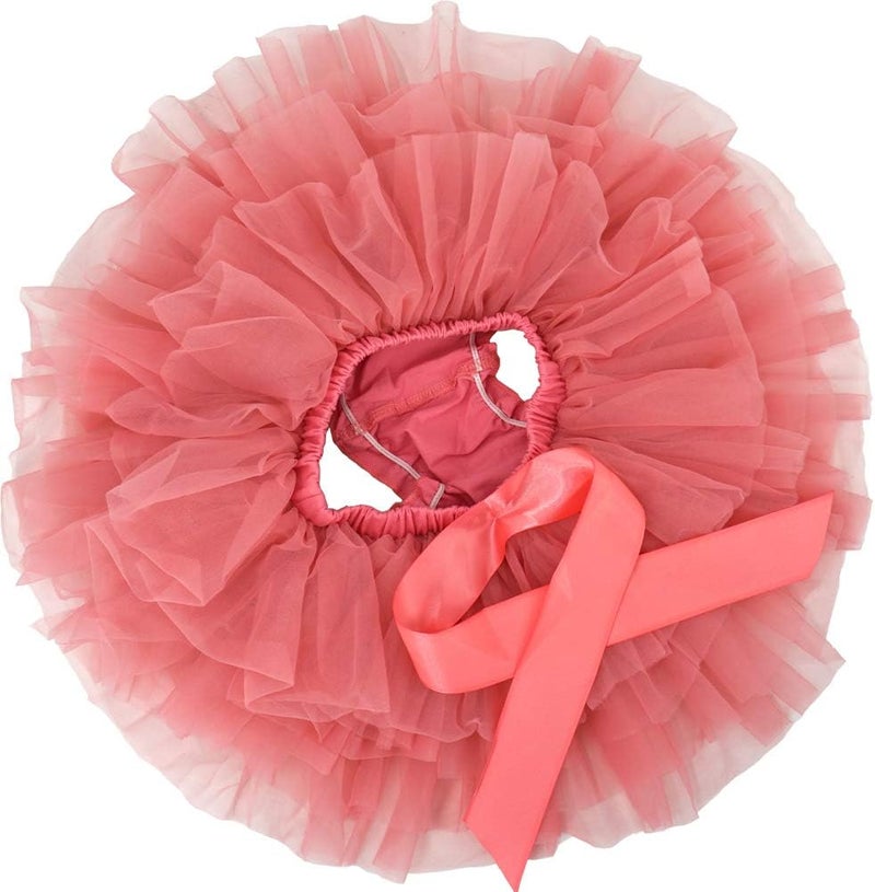 BGFKS Baby Girls Soft Tutu Skirt with Diaper Cover,1/2st Birthday Party Tutu Skirt Sets - Image 2