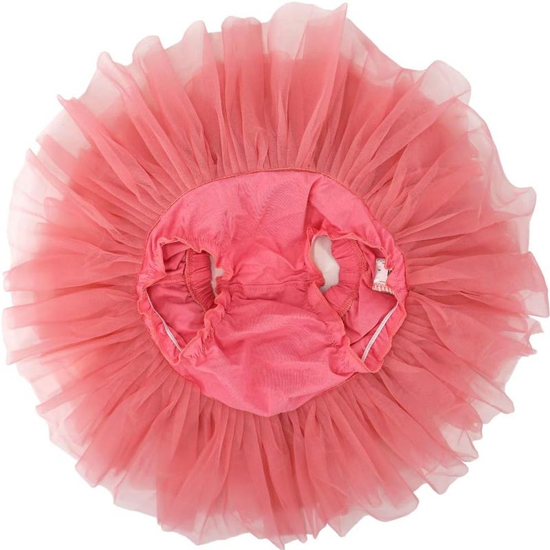 BGFKS Baby Girls Soft Tutu Skirt with Diaper Cover,1/2st Birthday Party Tutu Skirt Sets - Image 4