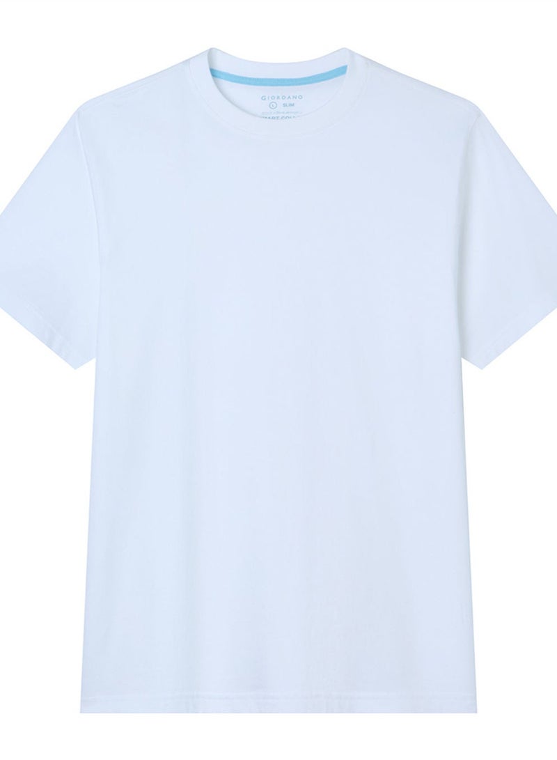 GIORDANO Men’s Slim Fit Cotton Crew Neck Tee - Image 3