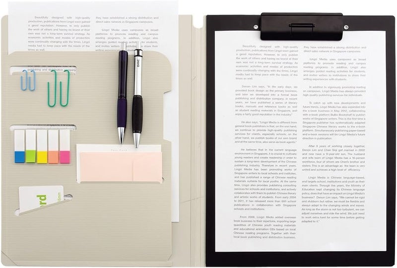 LIHITLAB F7560-22 Binder Clip File Multi-Function A4 Olive - Image 3