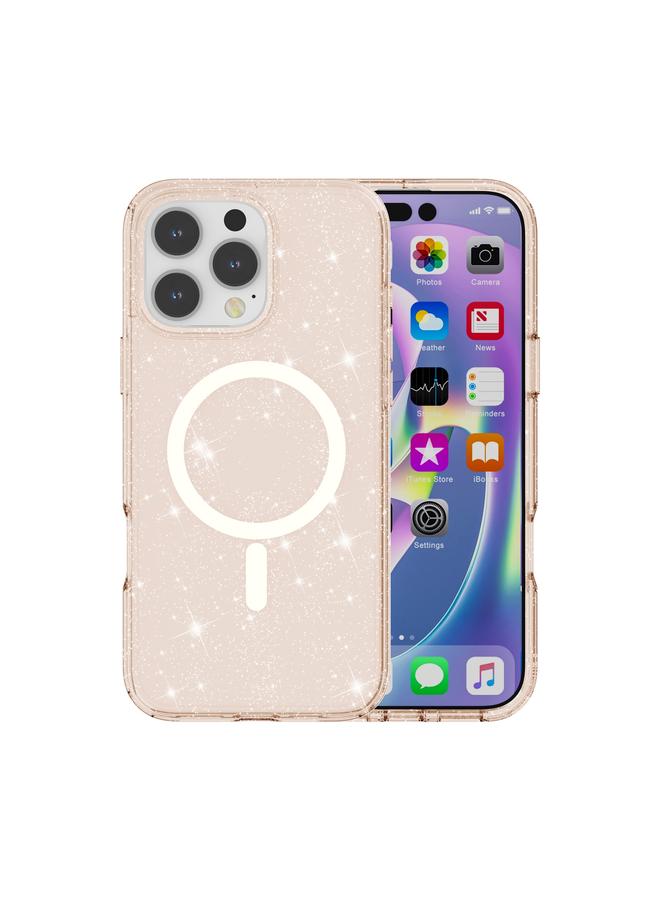 erorex Case For iPhone 16 Pro Max Terminator Style Glitter Powder MagSafe Magnetic Phone Case - Image 1