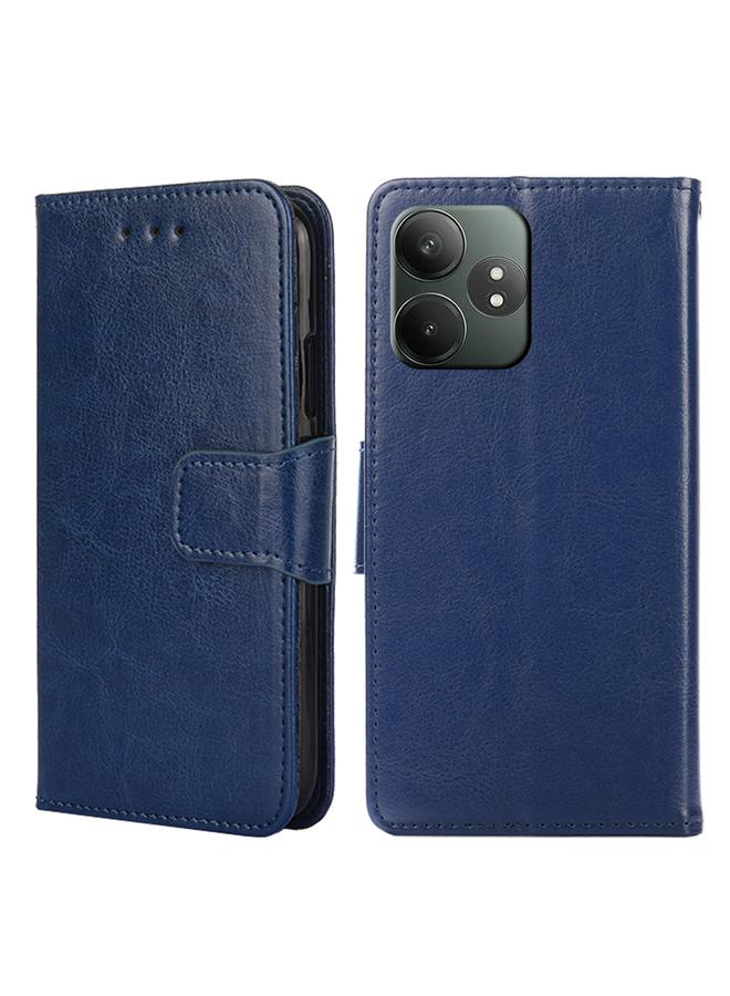 اس-توب جراب هاتف Realme GT Neo6 SE مصنوع من الجلد بنسيج كريستالي - Image 1