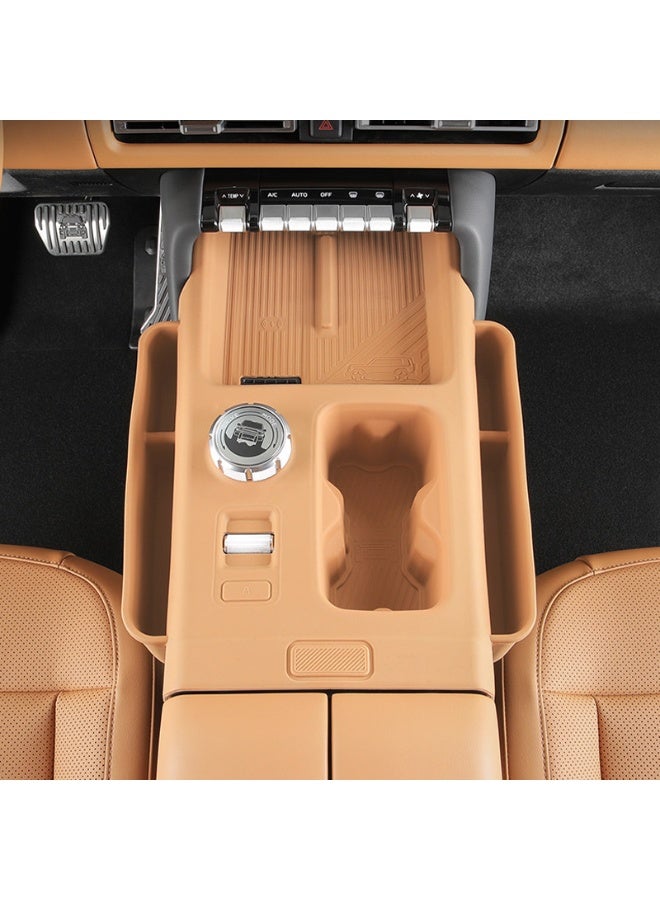 Full Coverage Silicone Anti-Slip Mat for Chery iCAUR V27, Center Console Storage Pad with Wireless Charging & Cup Holder, Custom Upgrade Accessories - Image 2